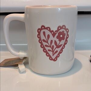 Heart Design White Mug